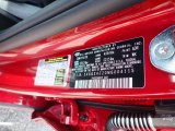 2021 K5 Color Code for Passion Red - Color Code: ADR