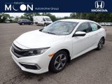 2020 Platinum White Pearl Honda Civic LX Sedan #138960652