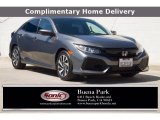 2018 Polished Metal Metallic Honda Civic LX Hatchback #138988410