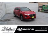 2020 Calypso Red Hyundai Santa Fe SEL #139021645
