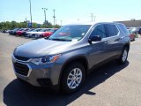 2020 Satin Steel Metallic Chevrolet Traverse LS AWD #139040994