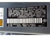 2021 Corolla Color Code for Celestite Gray Metallic - Color Code: 1K3