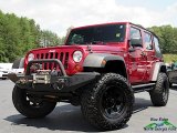 Deep Cherry Red Crystal Pearl Jeep Wrangler Unlimited in 2012