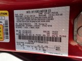 2019 MKZ Color Code for Ruby Red - Color Code: RR