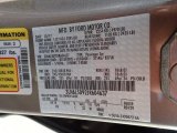 2018 MKZ Color Code for Iced Mocha Metallic - Color Code: AR