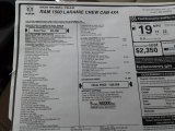 2020 Ram 1500 Laramie Crew Cab 4x4 Window Sticker