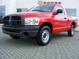 2008 Flame Red Dodge Ram 1500 ST Regular Cab #13887772