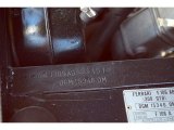1977 Ferrari 308 GTB Coupe Info Tag