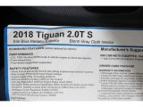 2018 Volkswagen Tiguan S Window Sticker