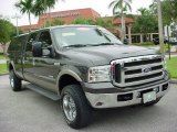 2005 Dark Shadow Grey Metallic Ford F250 Super Duty Lariat Crew Cab 4x4 #13883560