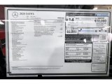 2020 Mercedes-Benz G 63 AMG Window Sticker