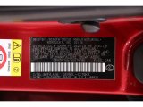 2016 ES Color Code for Matador Red Mica - Color Code: 3R1