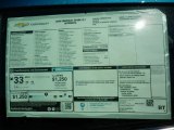 2020 Chevrolet Spark LT Window Sticker