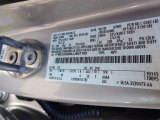 2020 Escape Color Code for Ingot Silver Metallic - Color Code: UX