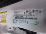 2020 Ranger Color Code for Oxford White - Color Code: YZ