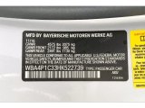 2017 4 Series Color Code for Glacier Silver Metallic - Color Code: A83