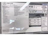 2020 Mercedes-Benz G 550 Window Sticker