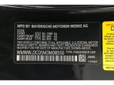2021 Convertible Color Code for Midnight Black Metallic - Color Code: A94
