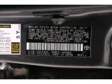 2017 Prius Color Code for Magnetic Gray Metallic - Color Code: 1G3
