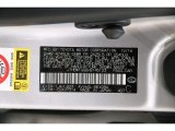 2017 ES Color Code for Silver Lining Metallic - Color Code: 1J4
