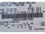 2011 MKZ Color Code for White Platinum Tri-Coat - Color Code: UG