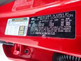2021 Sportage Color Code for Hyper Red - Color Code: A3R