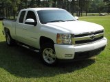 2007 Summit White Chevrolet Silverado 1500 LTZ Extended Cab 4x4 #13890154