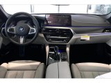 2021 BMW 5 Series M550i xDrive Sedan Ivory White Interior