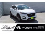 2021 White Cream Hyundai Tucson Sport #139558218