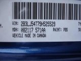 2009 Challenger Color Code for Deep Water Blue Pearl Coat - Color Code: PBS