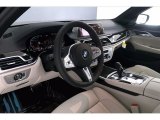 2021 BMW 7 Series 740i Sedan Ivory White/Black Interior