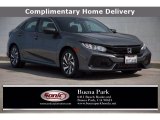 2019 Sonic Gray Pearl Honda Civic LX Hatchback #139586888