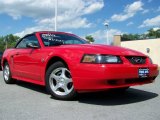 2004 Torch Red Ford Mustang V6 Convertible #13927304