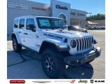 2021 Bright White Jeep Wrangler Unlimited Rubicon 4x4 #139599274