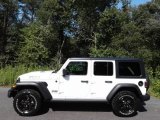 2021 Bright White Jeep Wrangler Unlimited Willys 4x4 #139615049