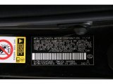 2015 CT Color Code for Obsidian Black - Color Code: 212