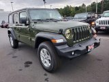 2021 Sarge Green Jeep Wrangler Unlimited Sport 4x4 #139667513