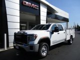 2020 Summit White GMC Sierra 3500HD Crew Cab 4WD Chassis Utility Truck #139720533