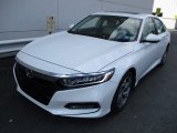 Platinum White Pearl Honda Accord in 2018