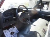 1993 Ford F Super Duty Regular Cab Chassis Auto Crane Flint Grey Interior