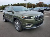 Olive Green Pearl Jeep Cherokee in 2021