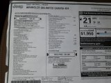 2021 Jeep Wrangler Unlimited Sahara 4x4 Window Sticker