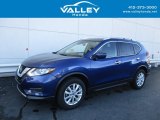 Caspian Blue Nissan Rogue in 2019