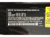 2021 Hardtop Color Code for Midnight Black Metallic - Color Code: A94