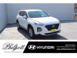 2020 Quartz White Hyundai Santa Fe SEL #139878893