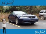 True Blue Metallic Ford Mustang in 2001