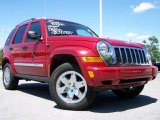 2007 Inferno Red Crystal Pearl Jeep Liberty Limited 4x4 #13927298