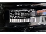 2021 GLB Color Code for Cosmos Black Metallic - Color Code: 191