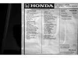 2021 Honda Insight EX Window Sticker