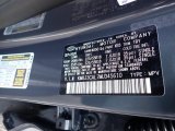 2021 Tucson Color Code for Dusk Blue - Color Code: XB3